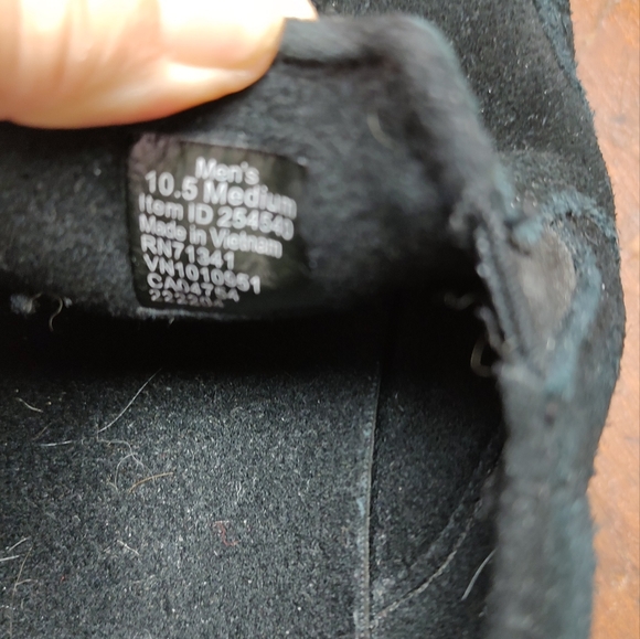 L.L. Bean black suede slip on Men's Shoes Size 10.5 - Picture 11 of 16